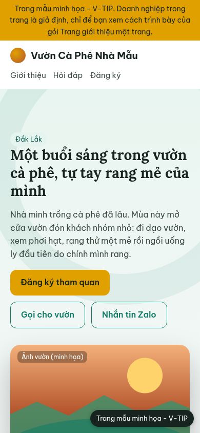 Cùng trang đó trên điện thoại